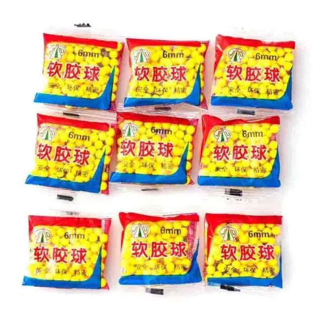 10Packs Soft Rubber Bullets 6MM
