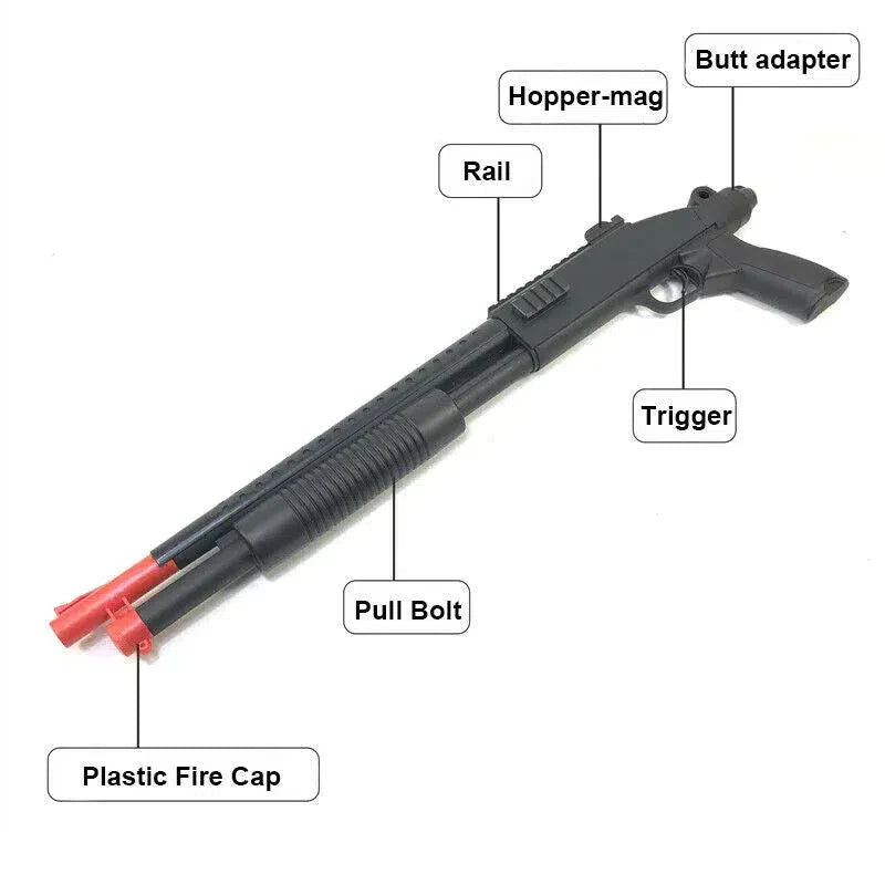 Hanke M97 Manual Pump Action Gel Blaster Shotgun