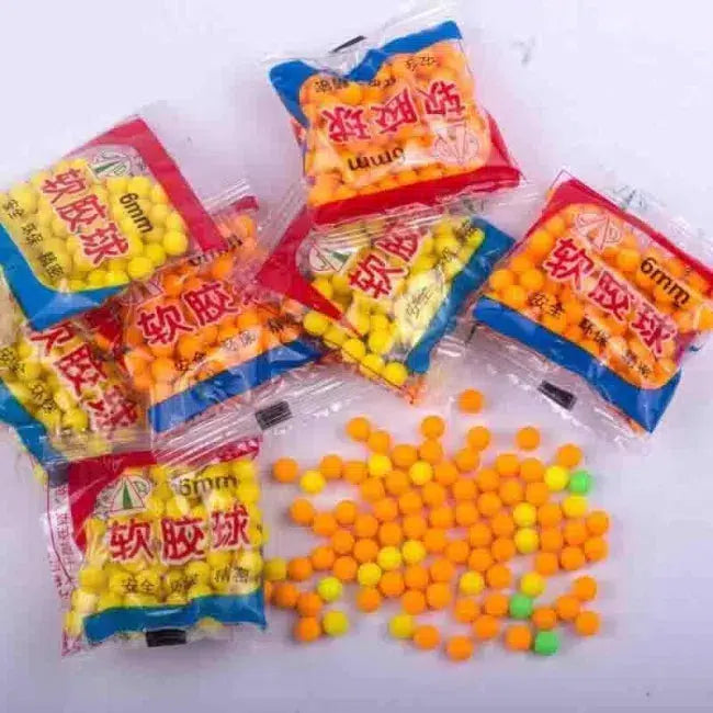 10Packs Soft Rubber Bullets 6MM