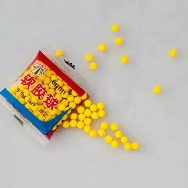 10Packs Soft Rubber Bullets 6MM