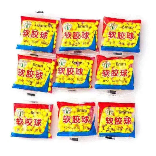10Packs Soft Rubber Bullets 6MM