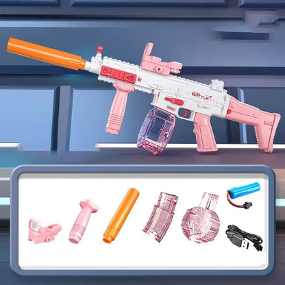 Electric Automatic SCAR Water Blaster Rifle with Drum