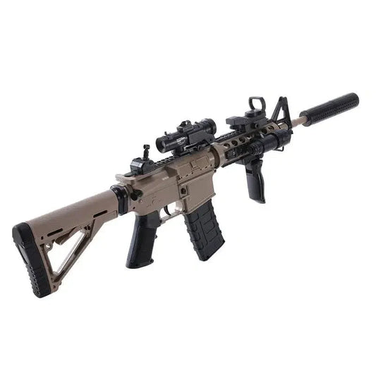 TG HK416 Electric Tan Gel Ball Blaster with Full Accessories