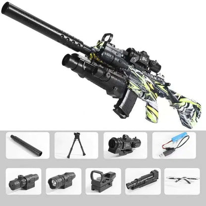M416 Graffiti Gel Ball Blaster Water Beads Shooter w/ Multiplue Skins