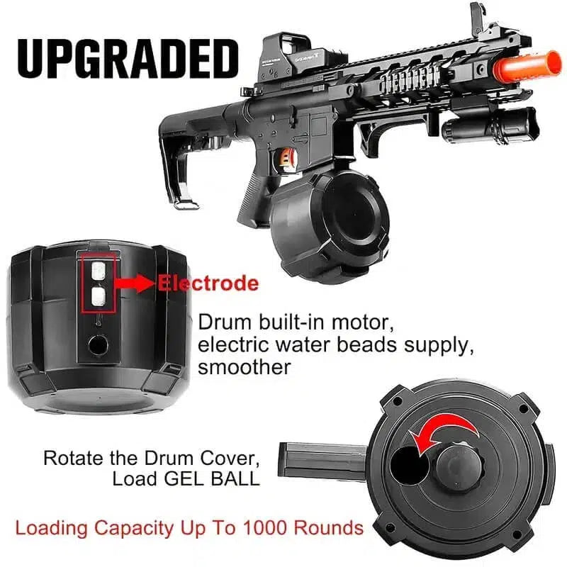 STD 5S Drum-Fed M4 Wasp Gel Blaster